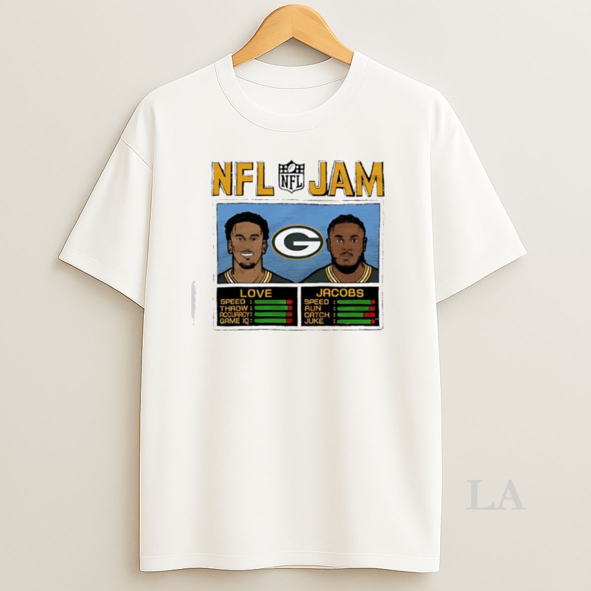 Original Nfl Jam Packers Love And Jacobs Green Bay Packers Shirt