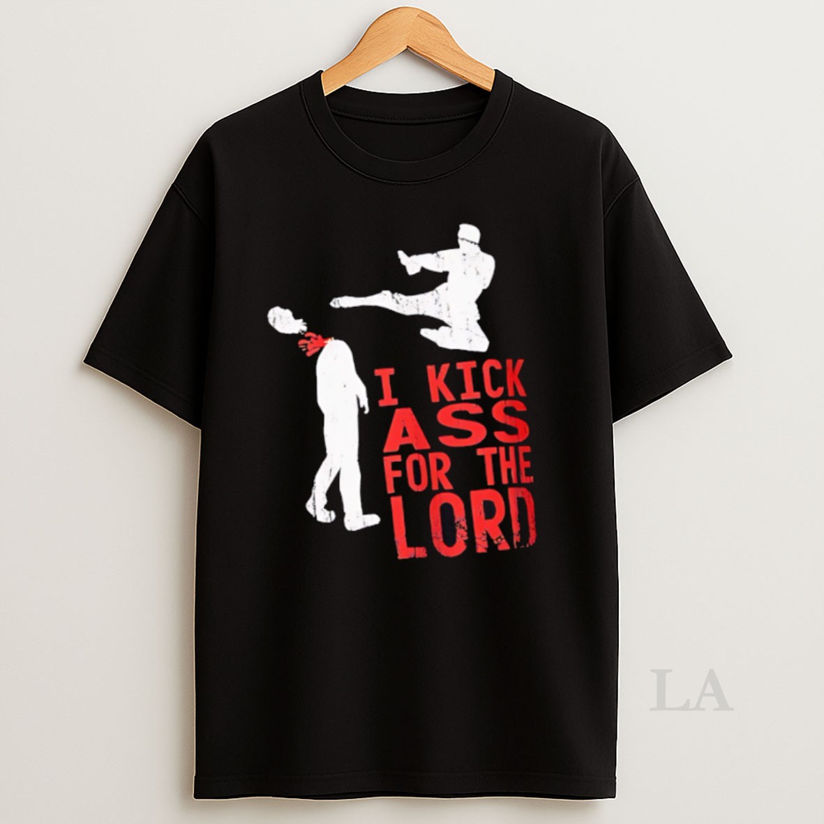 Original Nice I Kick Ass For The Lord Retro Shirt