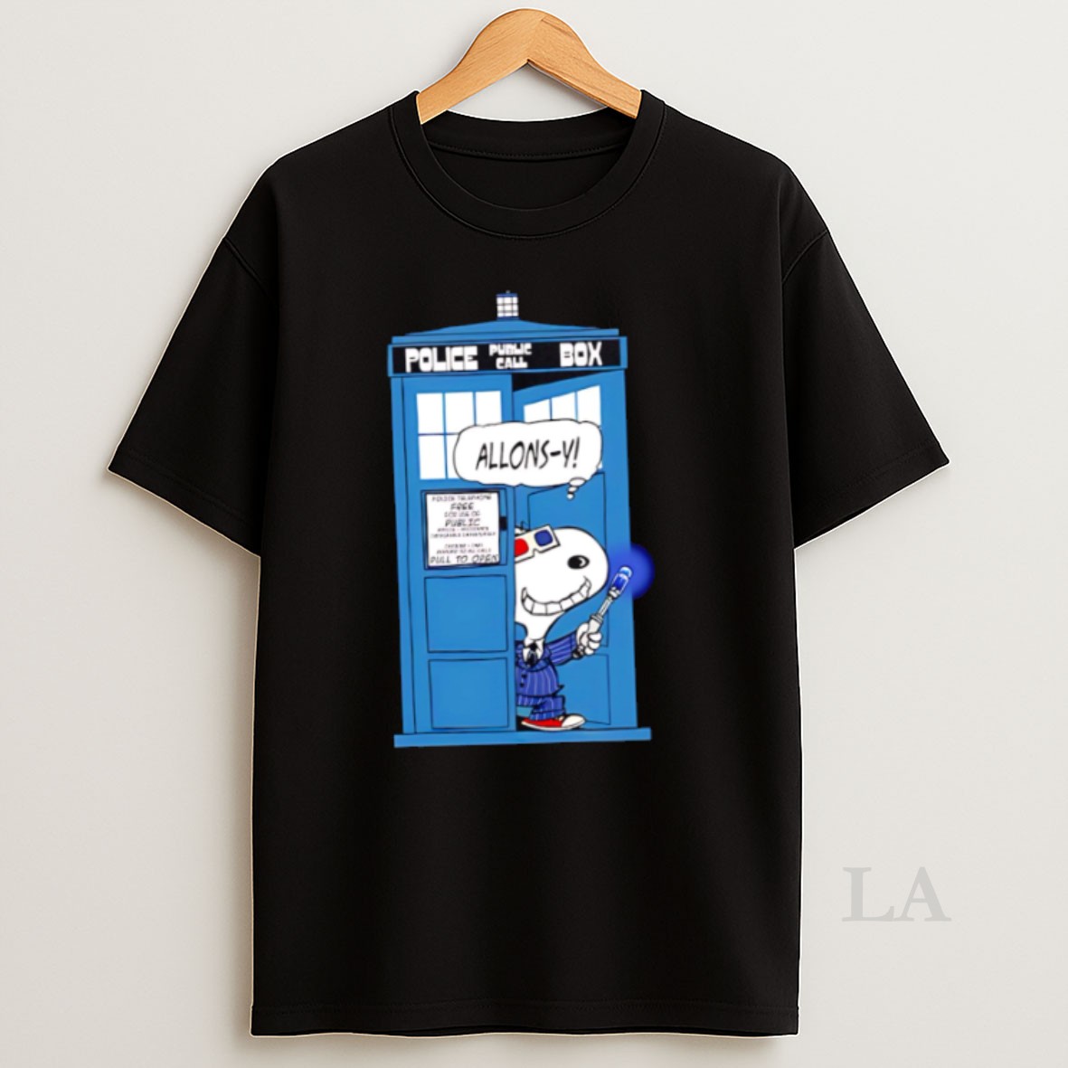 Original Nice Police Bublic Call Box Snoopy Shirt