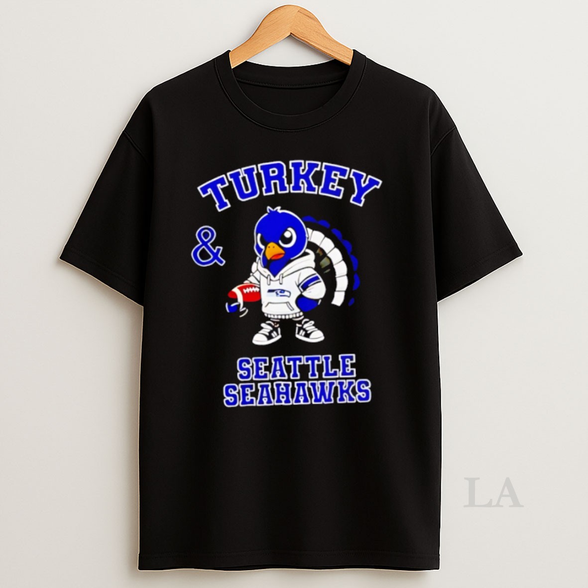 Original Nice Turkey And Seattle Seahawks Football Nfl Happy Thanksgiving Shirt