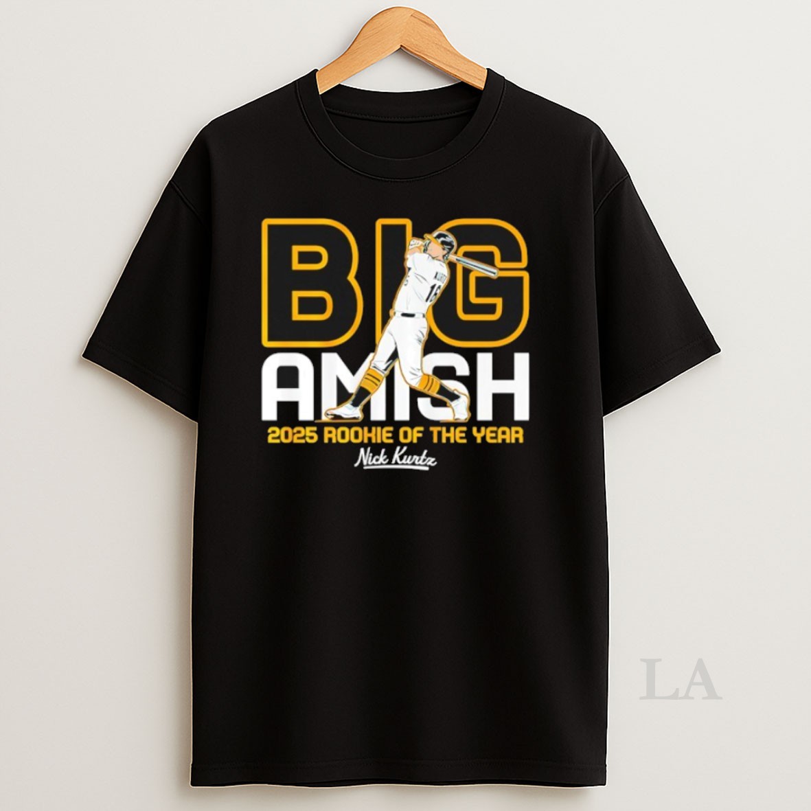 Original Nick Kurtz Oakland Athletics Big Amish 2025 Rookie Of The Year Shirt