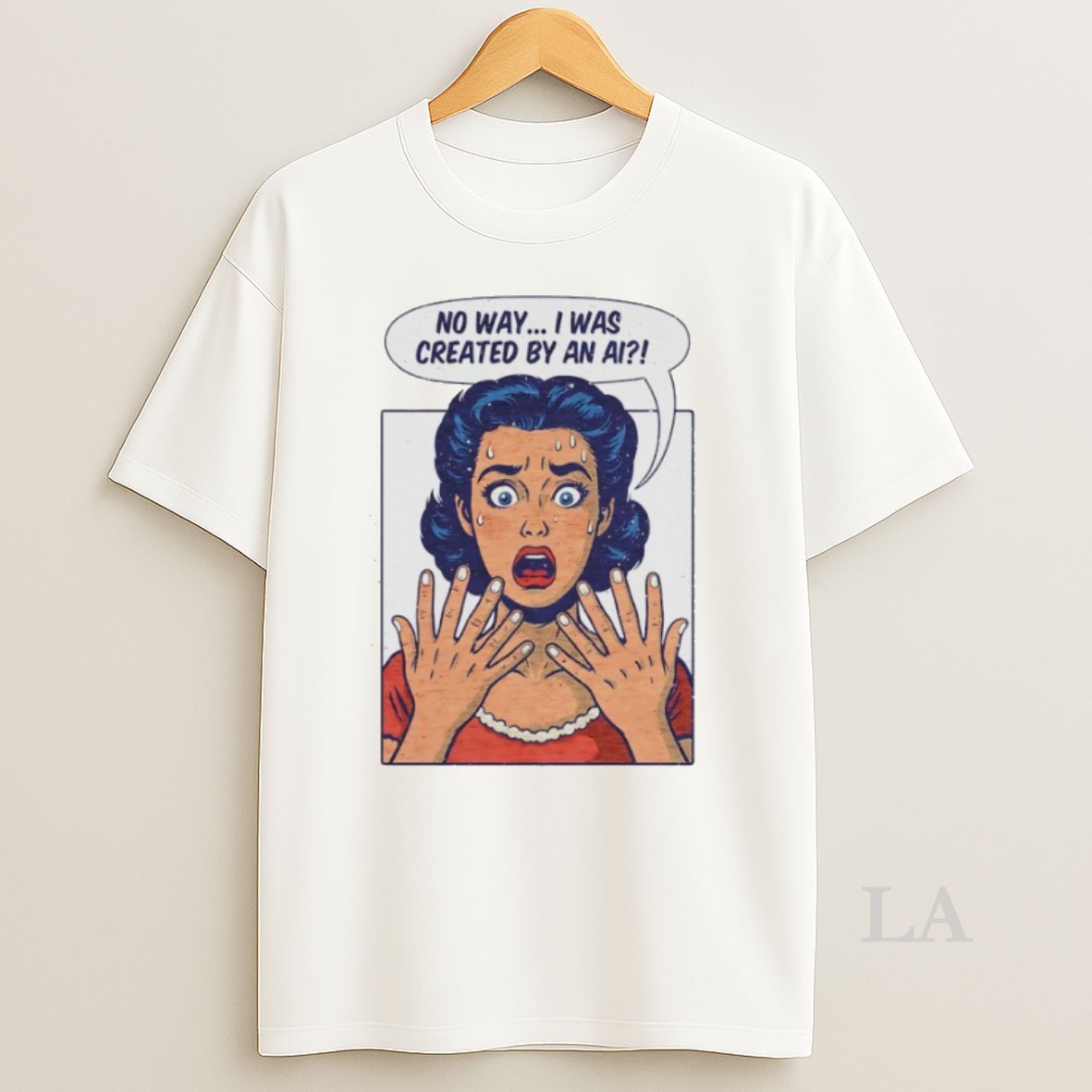 Original No Way I Was Created By An Ai Panic Shirt