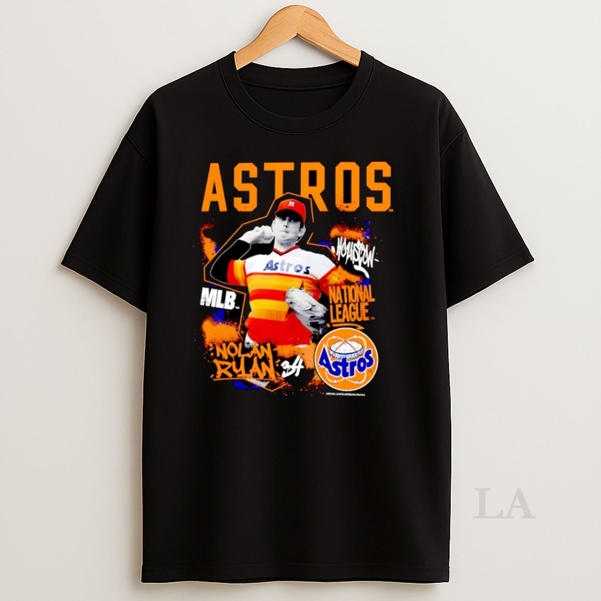 Original Nolan Ryan Houston Astros National League Cooperstown Star Moment Shirt