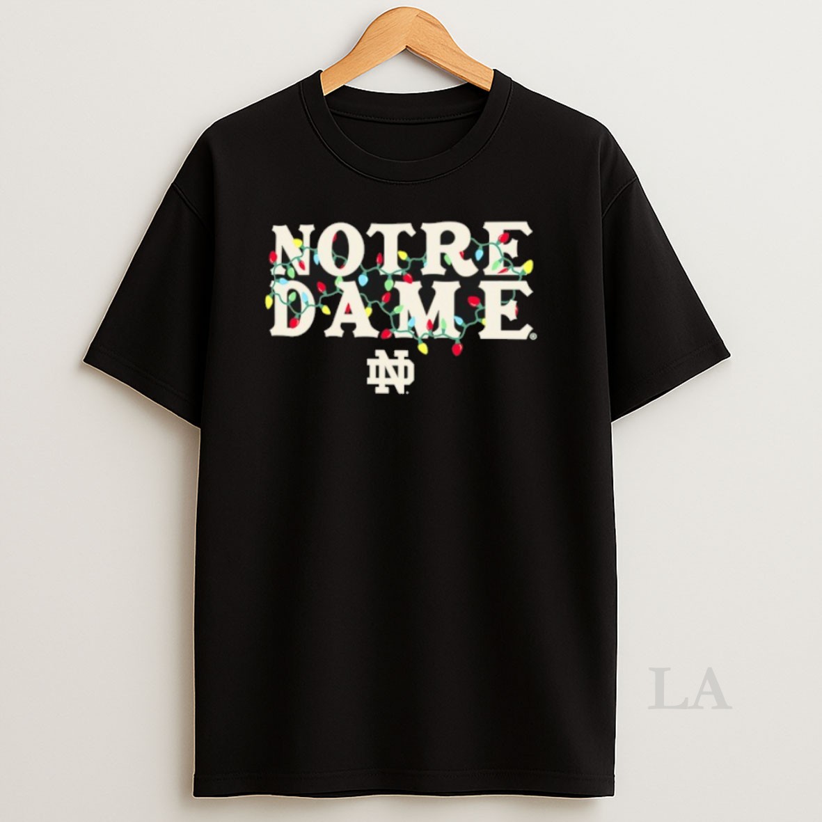 Original Notre Dame Fighting Irish String Lights Christmas Shirt