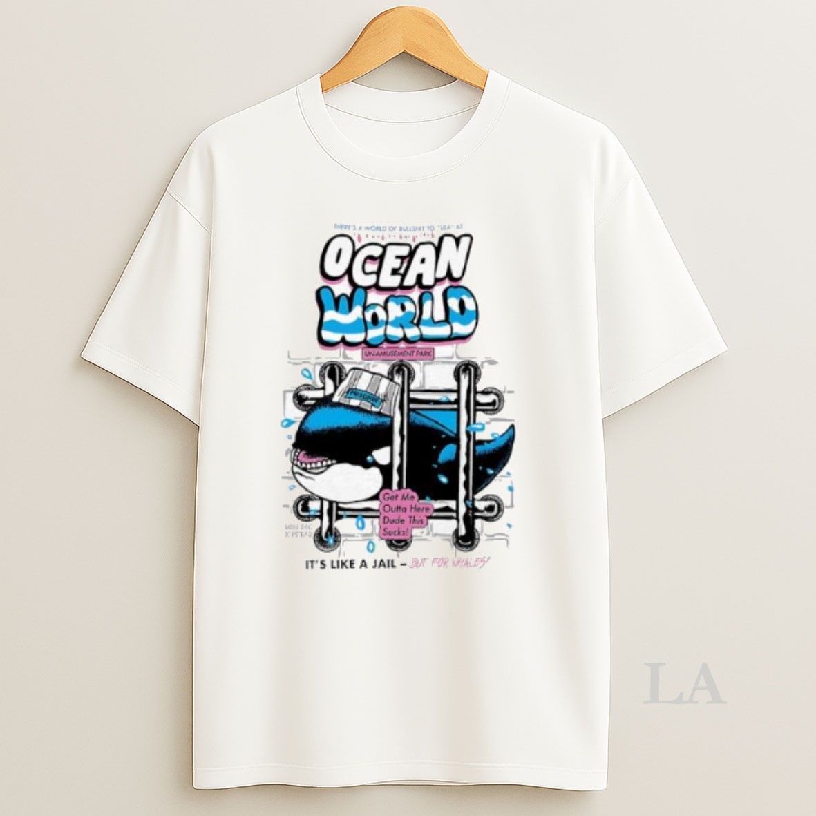 Original Ocean World Whale Its Like A Jail But For Whales Shirt