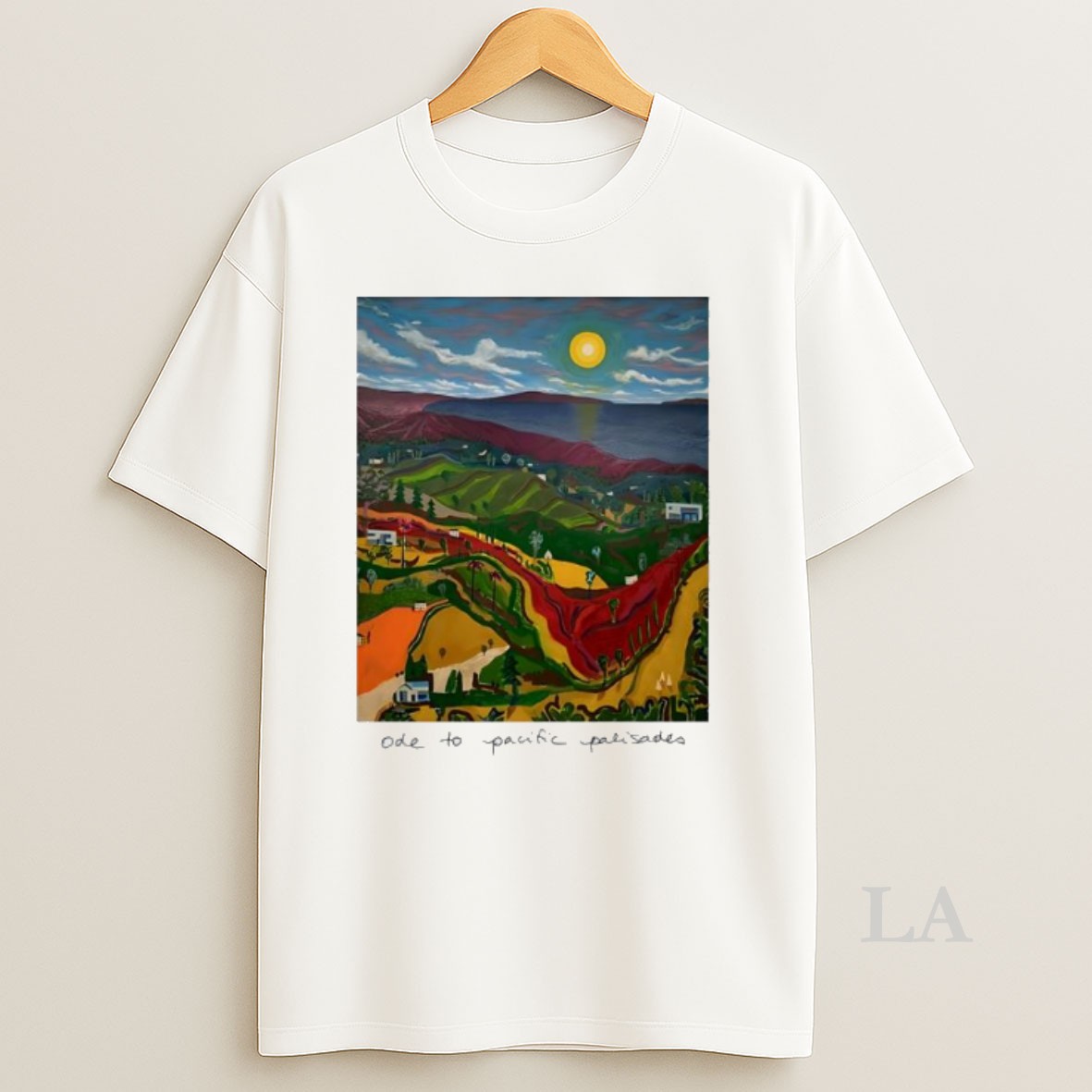 Original Ode To Alanis Palisades Graphic Art Shirt