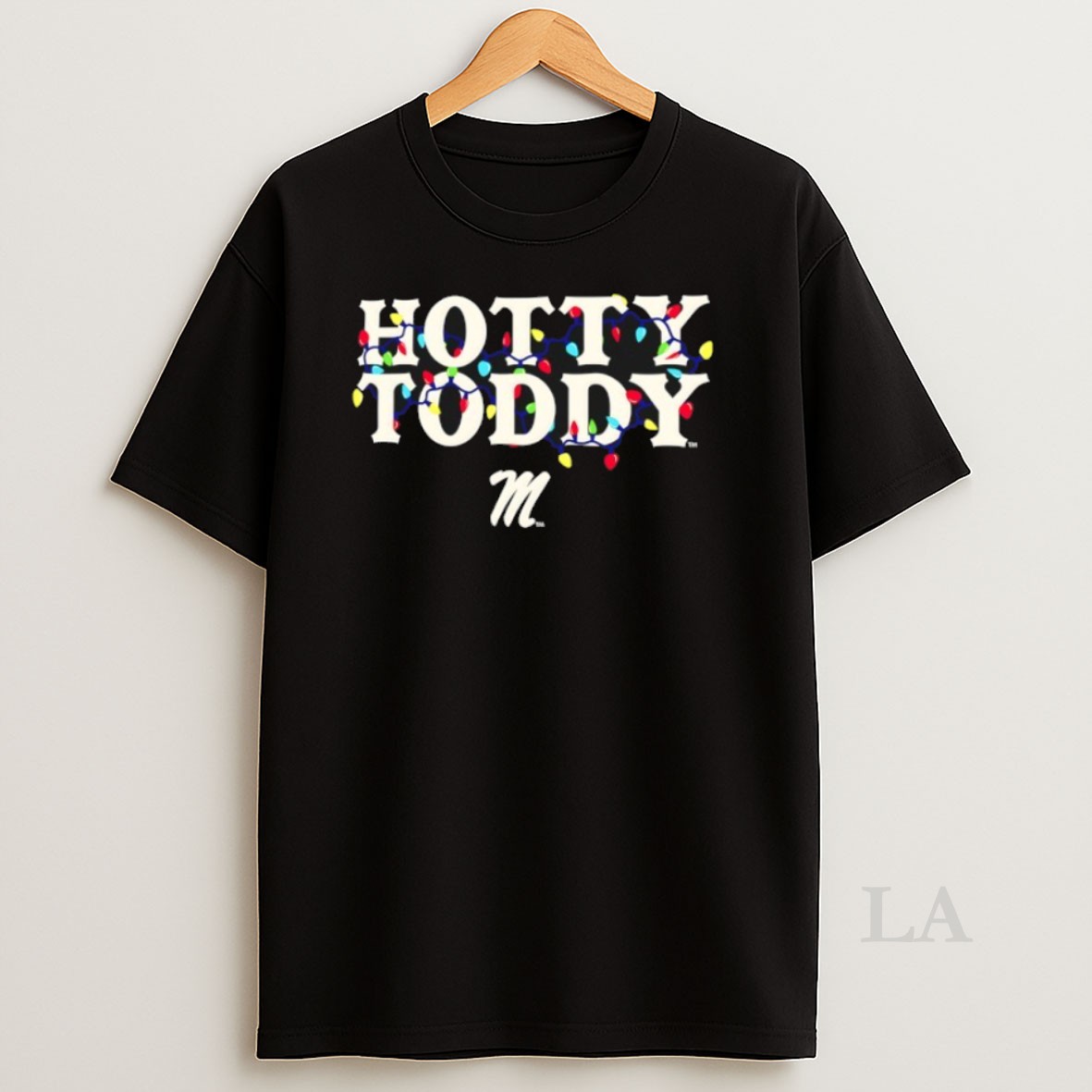 Original Ole Miss Rebels Hotty Toddy String Lights Christmas Shirt