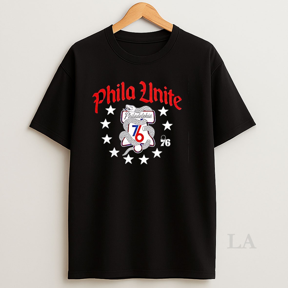 Original Philadelphia 76ers City Basketball Phila Unite Logo Shirt