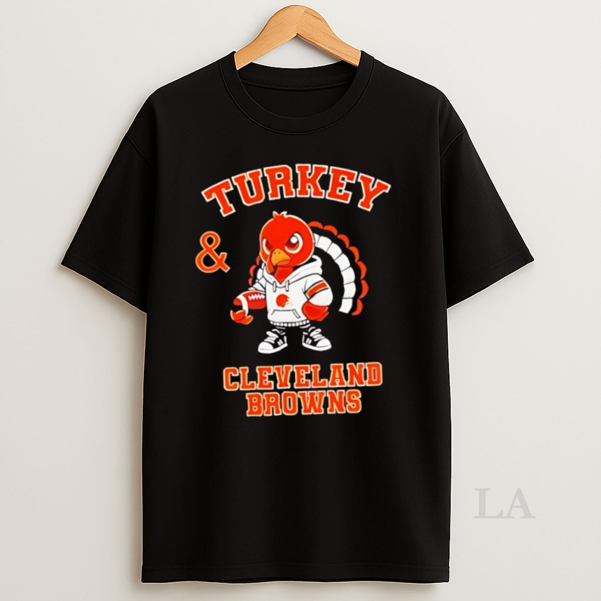 Original Premium Turkey And Cleveland Browns Football Nfl Happy Thanksgiving Shirt