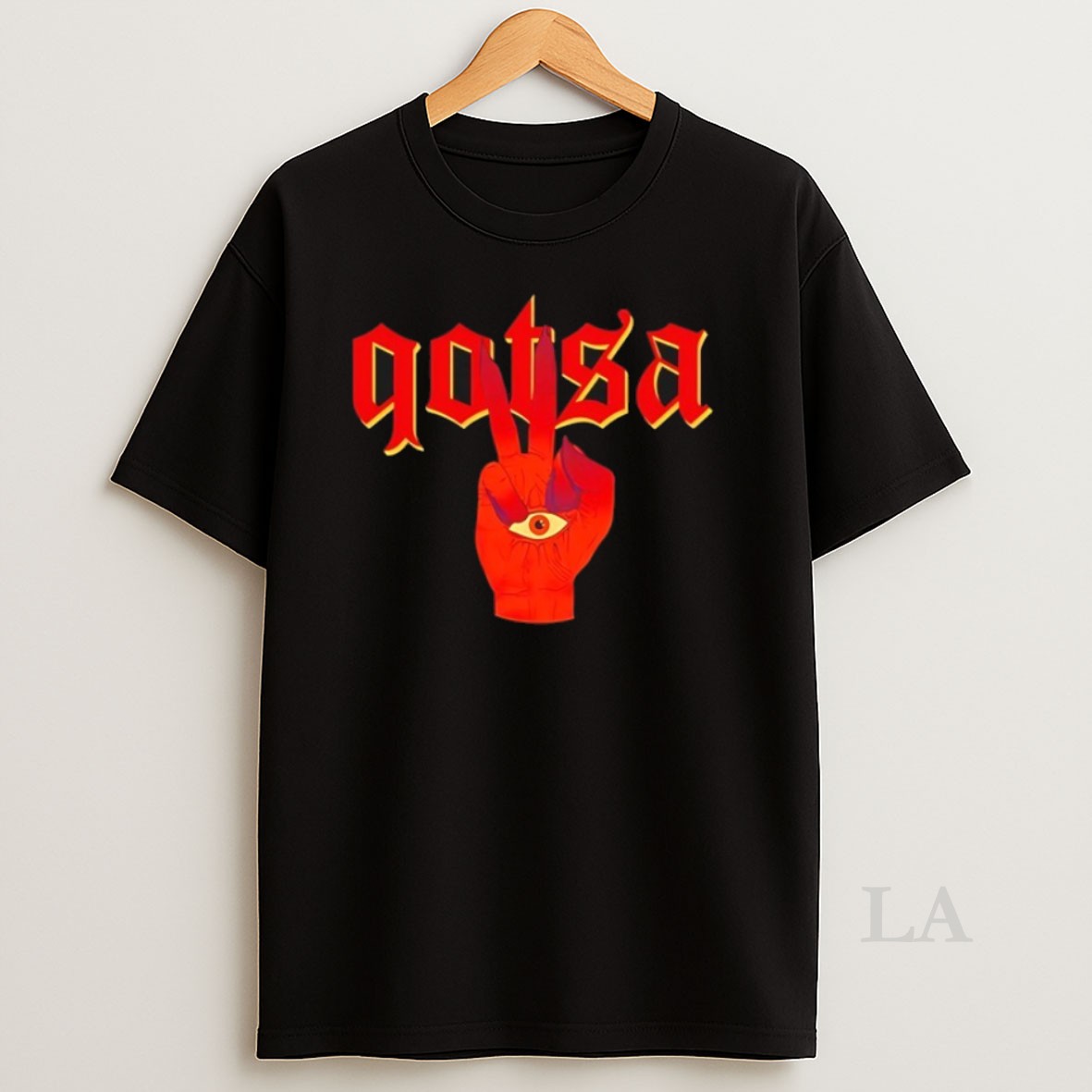 Original Queens Of The Stone Age The Evil Has Landed Brown Hand Shirt