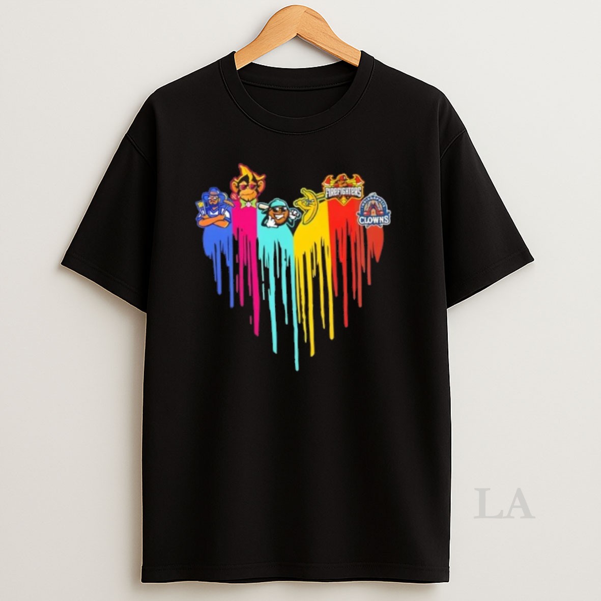 Original Savannah Bananas Baseball Ball World Tour Heart Colors Shirt