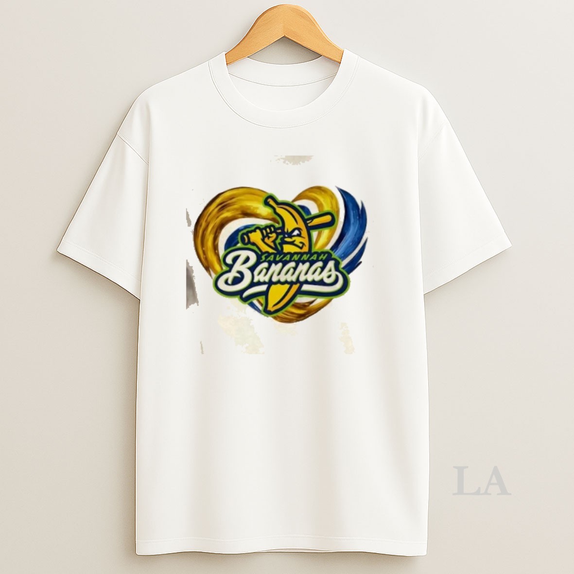 Original Savannah Bananas Baseball Heart Colors Shirt