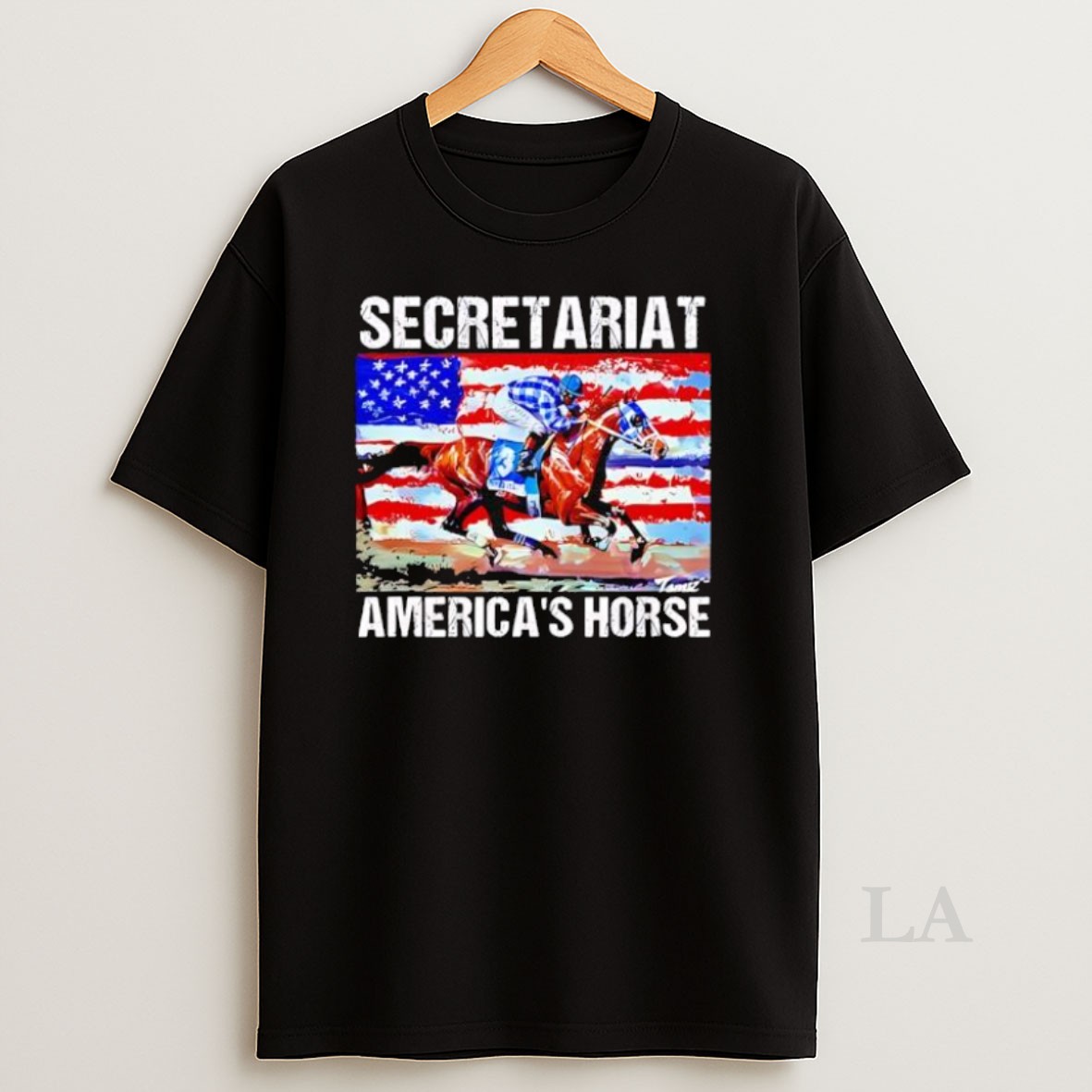 Original Secretariat Americas Horse American Flag Shirt