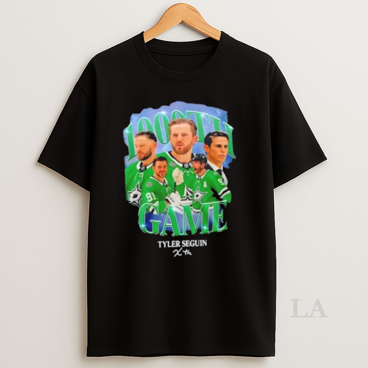 Original Seggys 1000th Dallas Stars Hockey 2 Sided Shirt