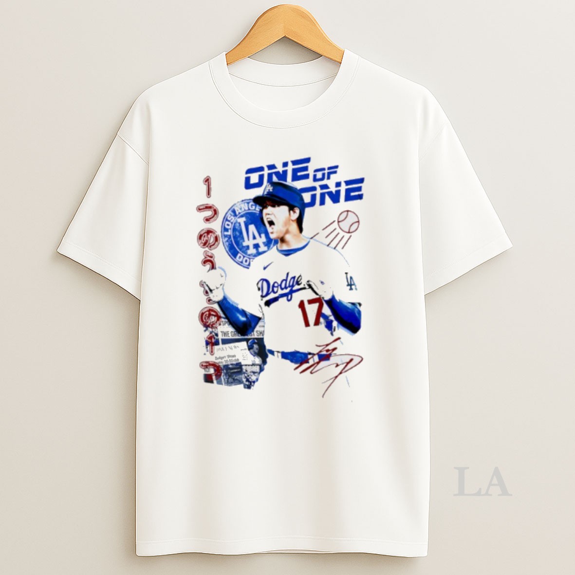 Original Shohei Ohtani Los Angeles Dodgers One Of One Champions Shirt