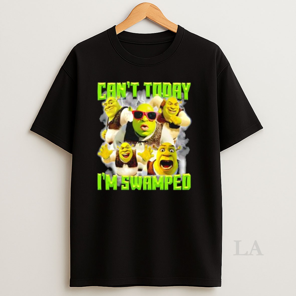 Original Shrek Cant Today Im Swamped Graphic Shirt