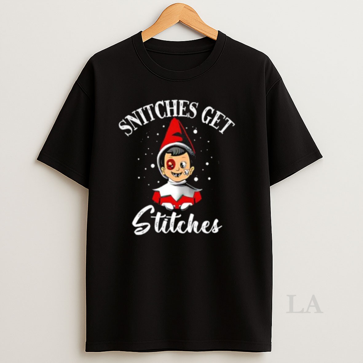 Original Snitches Get Stitches Christmas Shirt