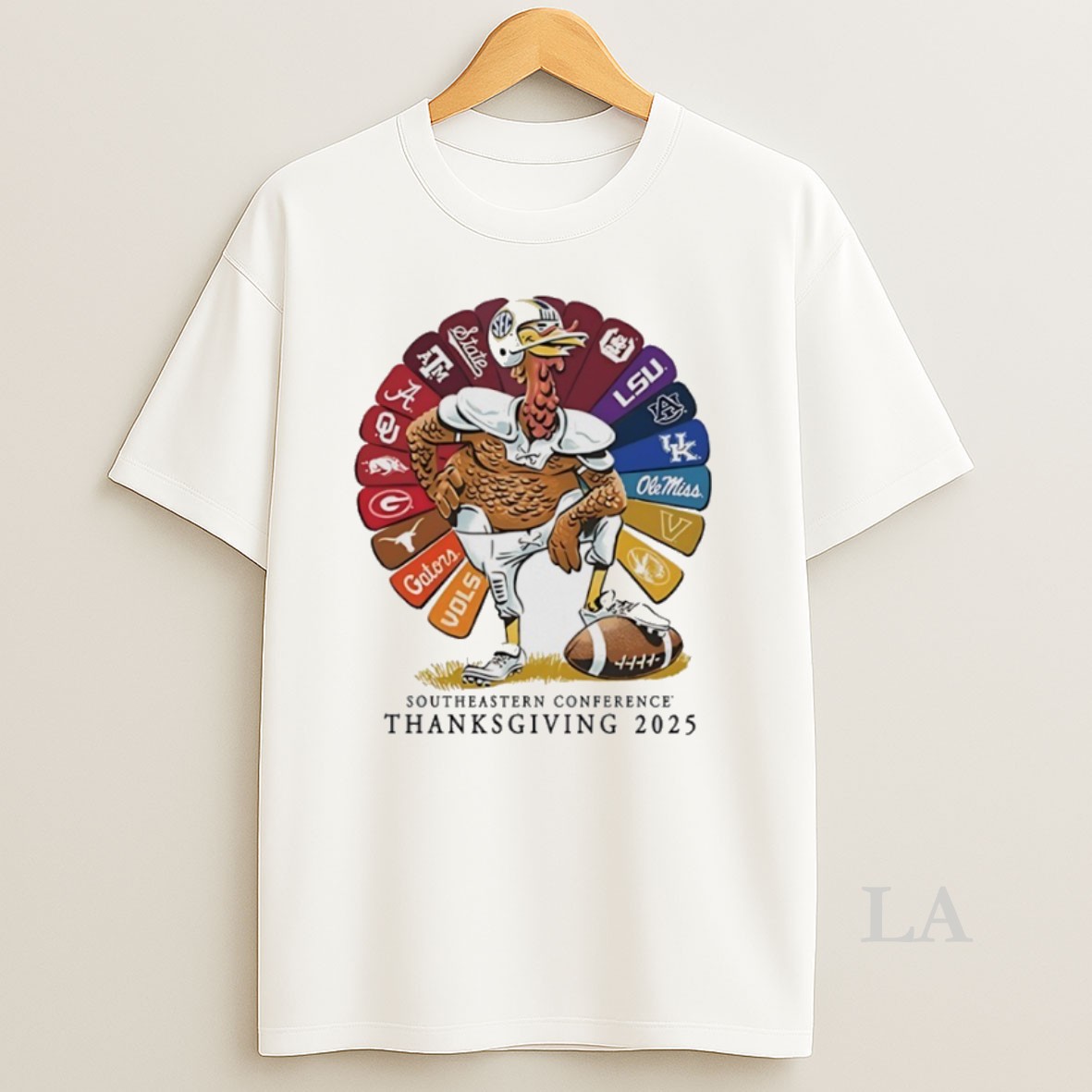 Original Southeastern Conference 2025 Sec Thanksgiving Turkey All Teams Shirt