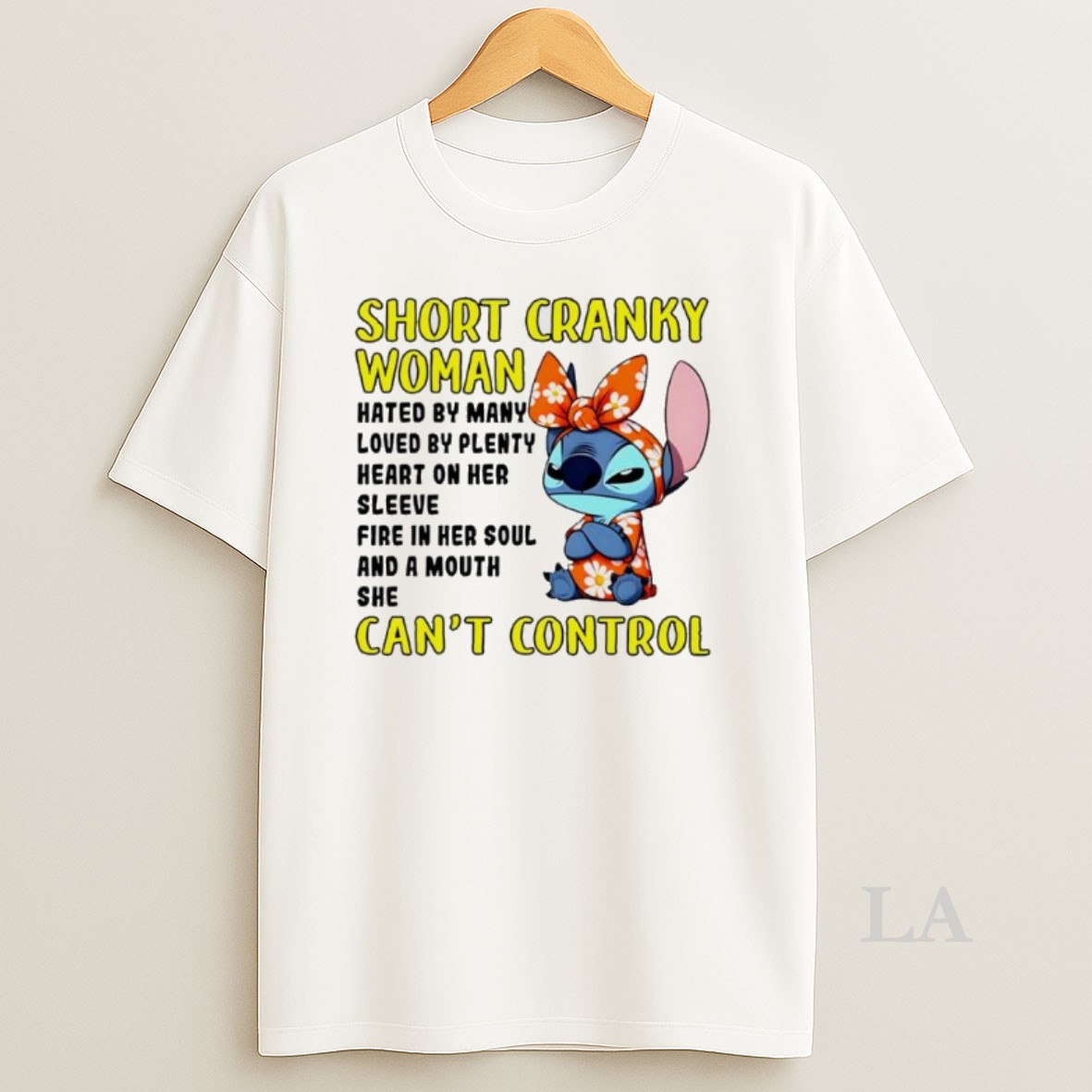 Original Stitch Short Cranky Woman Cant Control Shirt