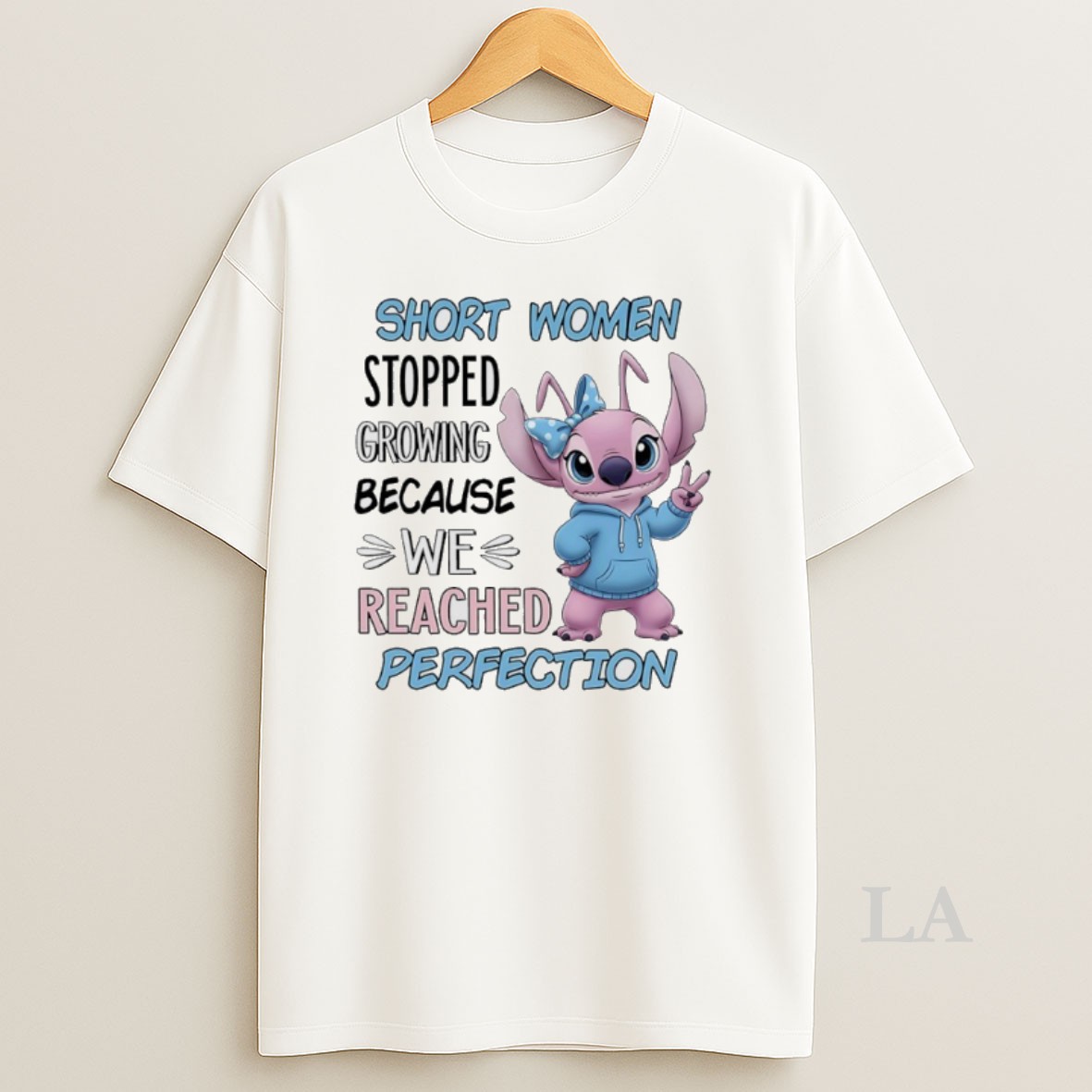 Original Stitch Short Women Stopped Growing Because We Reached Perfection Shirt