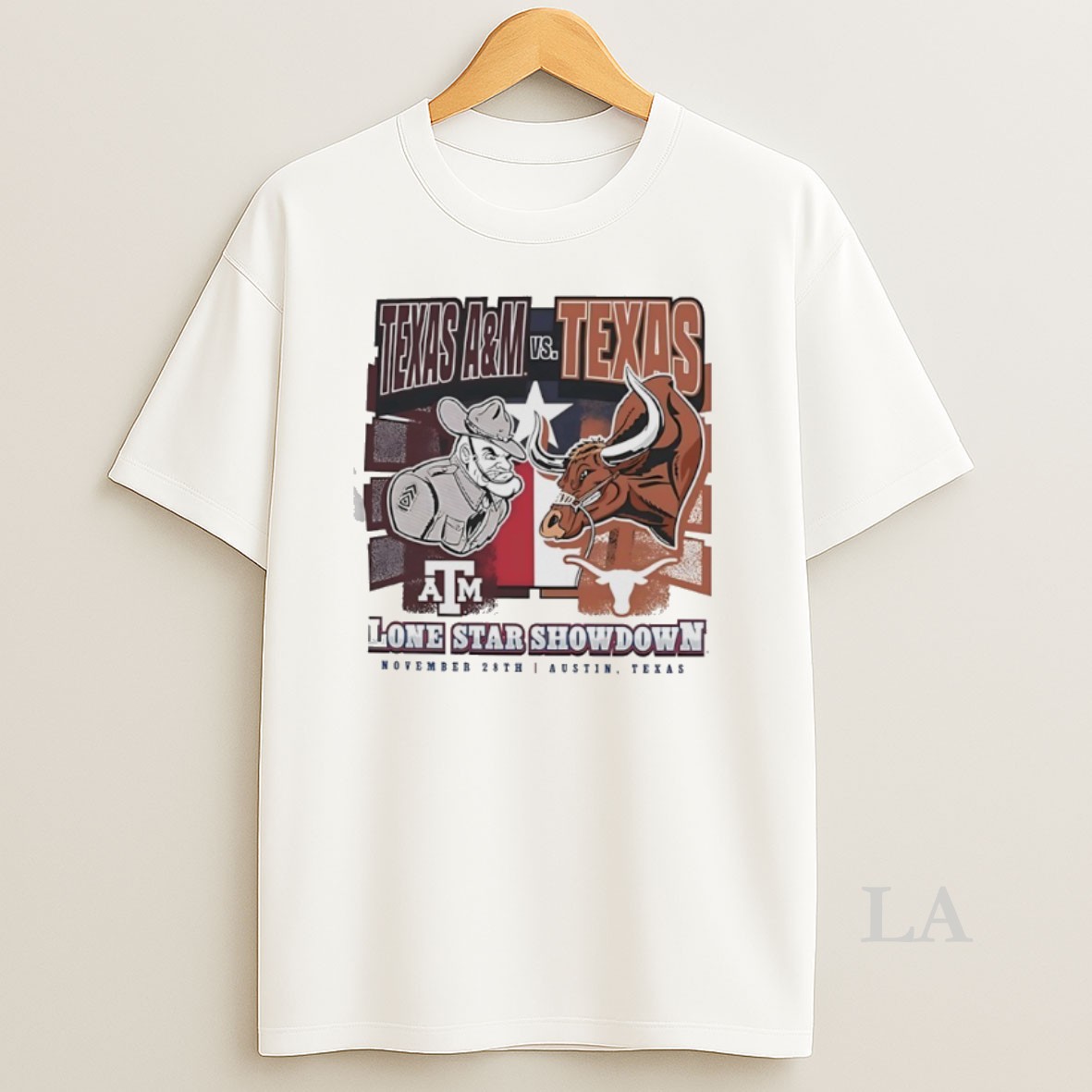 Original Texas Longhorns Vs Texas Am 2025 Lone Star Showdown Mascots Shirt