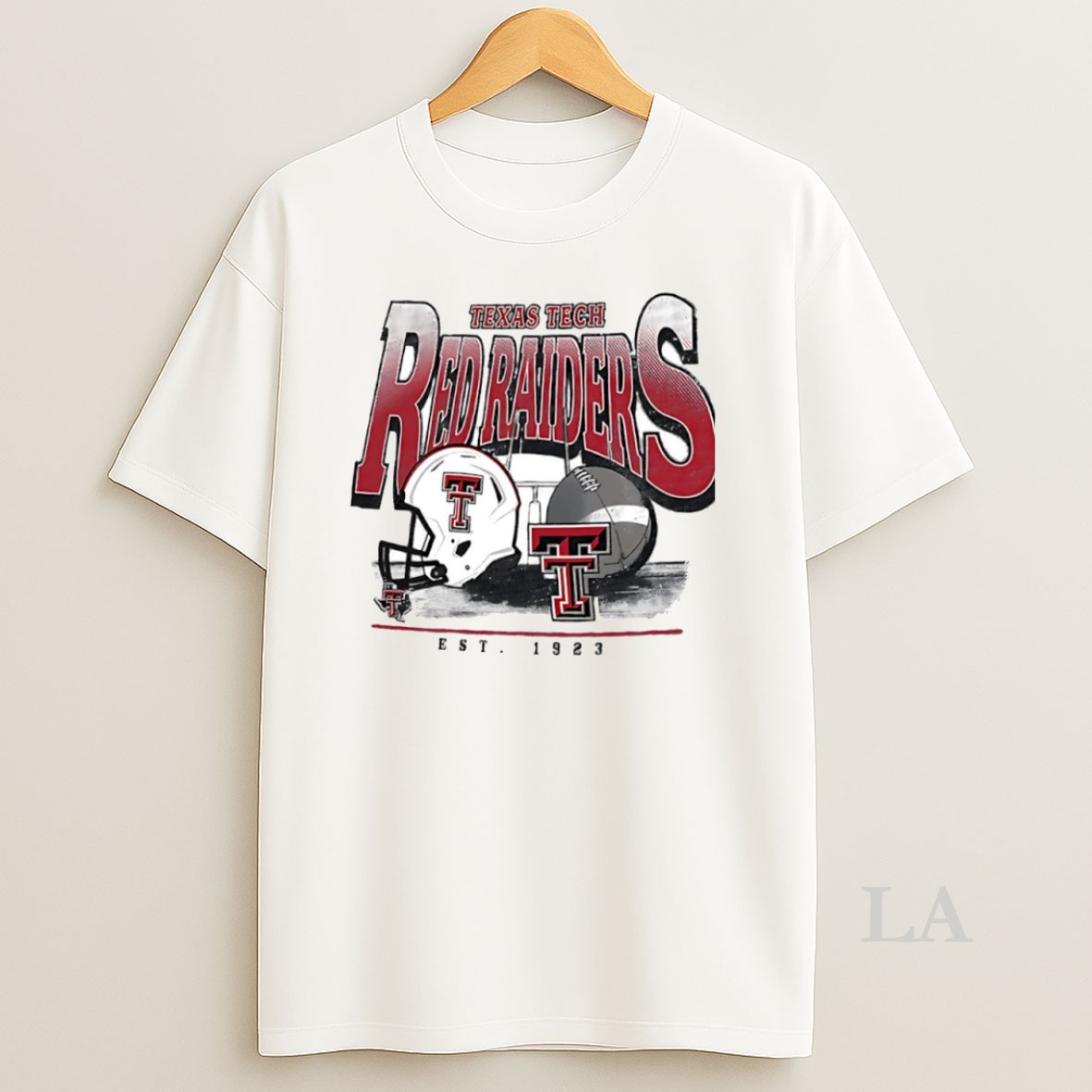 Original Texas Tech Red Raiders Football Est 1923 Helmet Vintage Circle Shirt