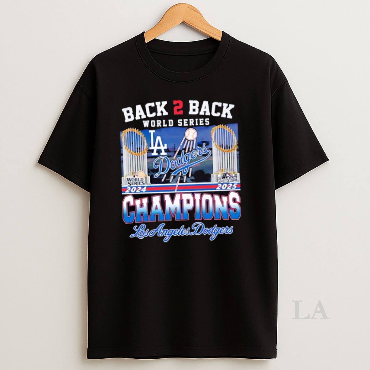 Original Top Back 2 Back World Series 2024 2025 Los Angeles Dodgers Shirt