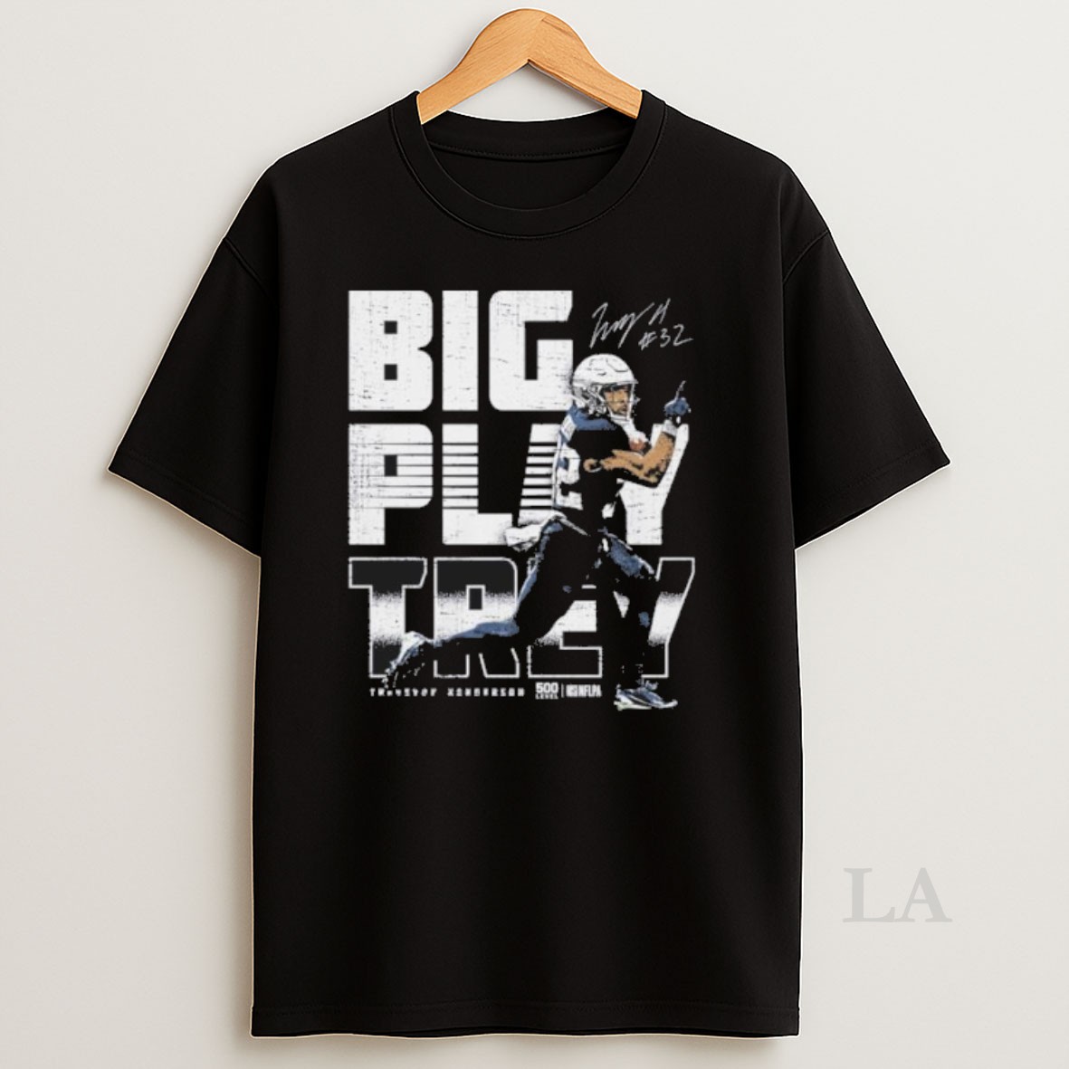 Original Treveyon Henderson New England Patriots Big Play Trey Shirt