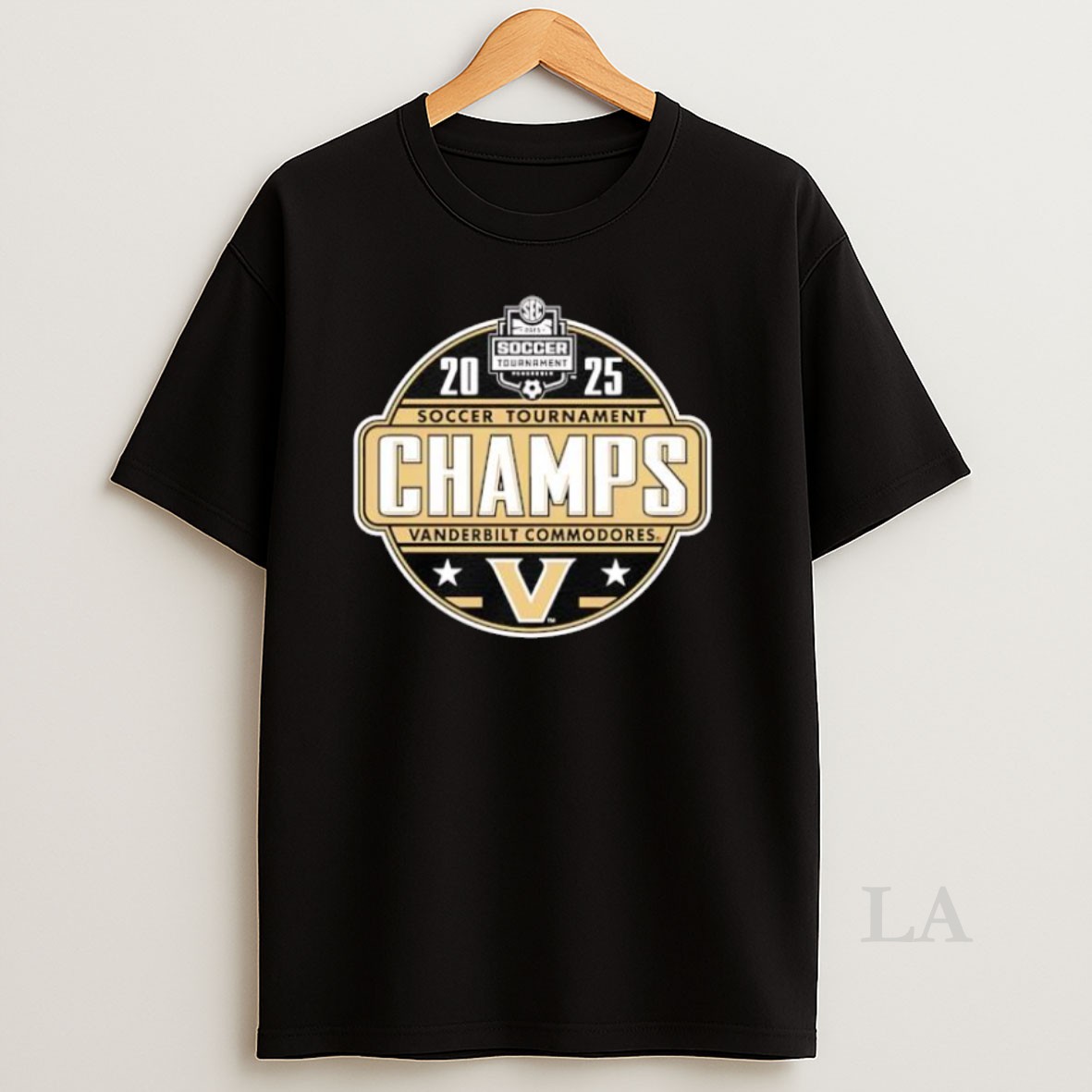 Original Vanderbilt Commodores 2025 Sec Soccer Tournament Champions Shirt