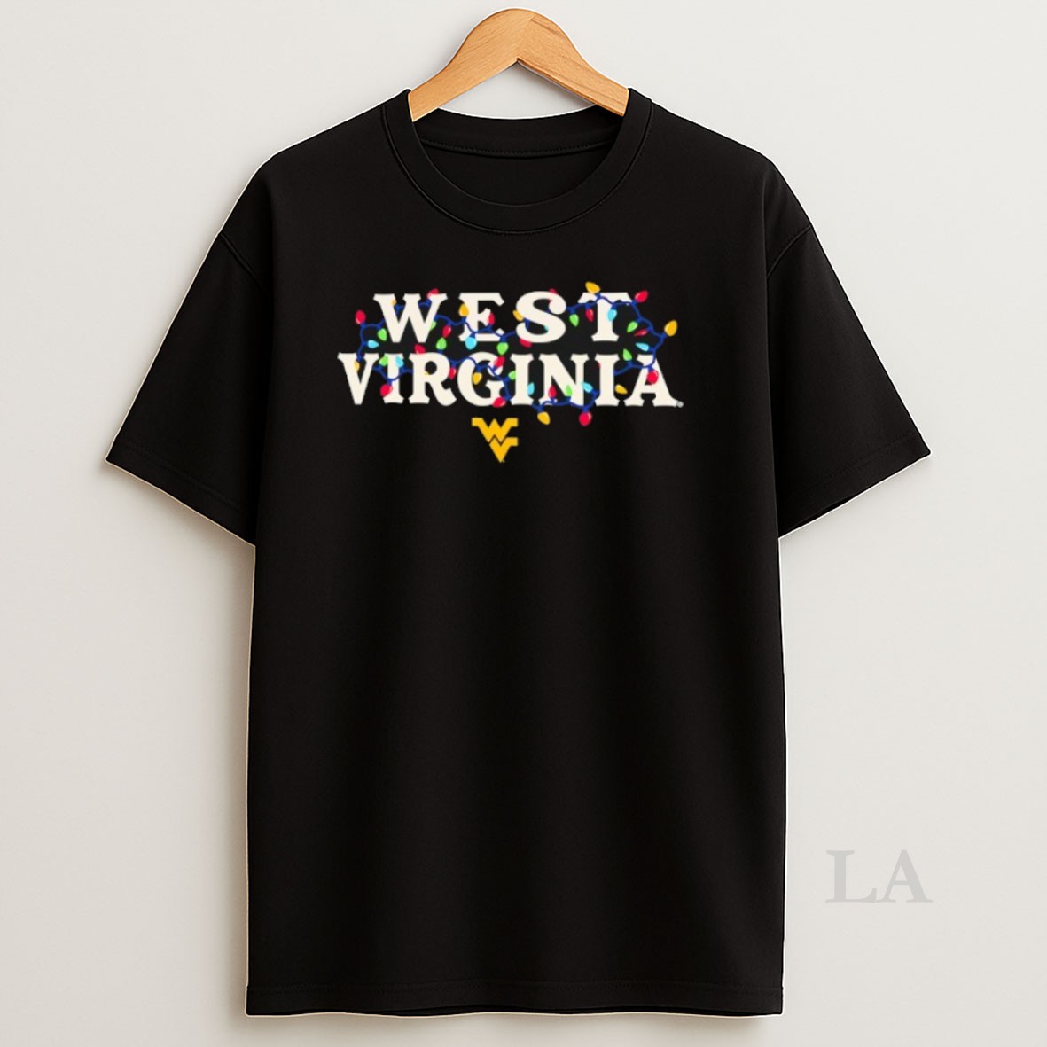 Original West Virginia Mountaineers String Lights Christmas Shirt
