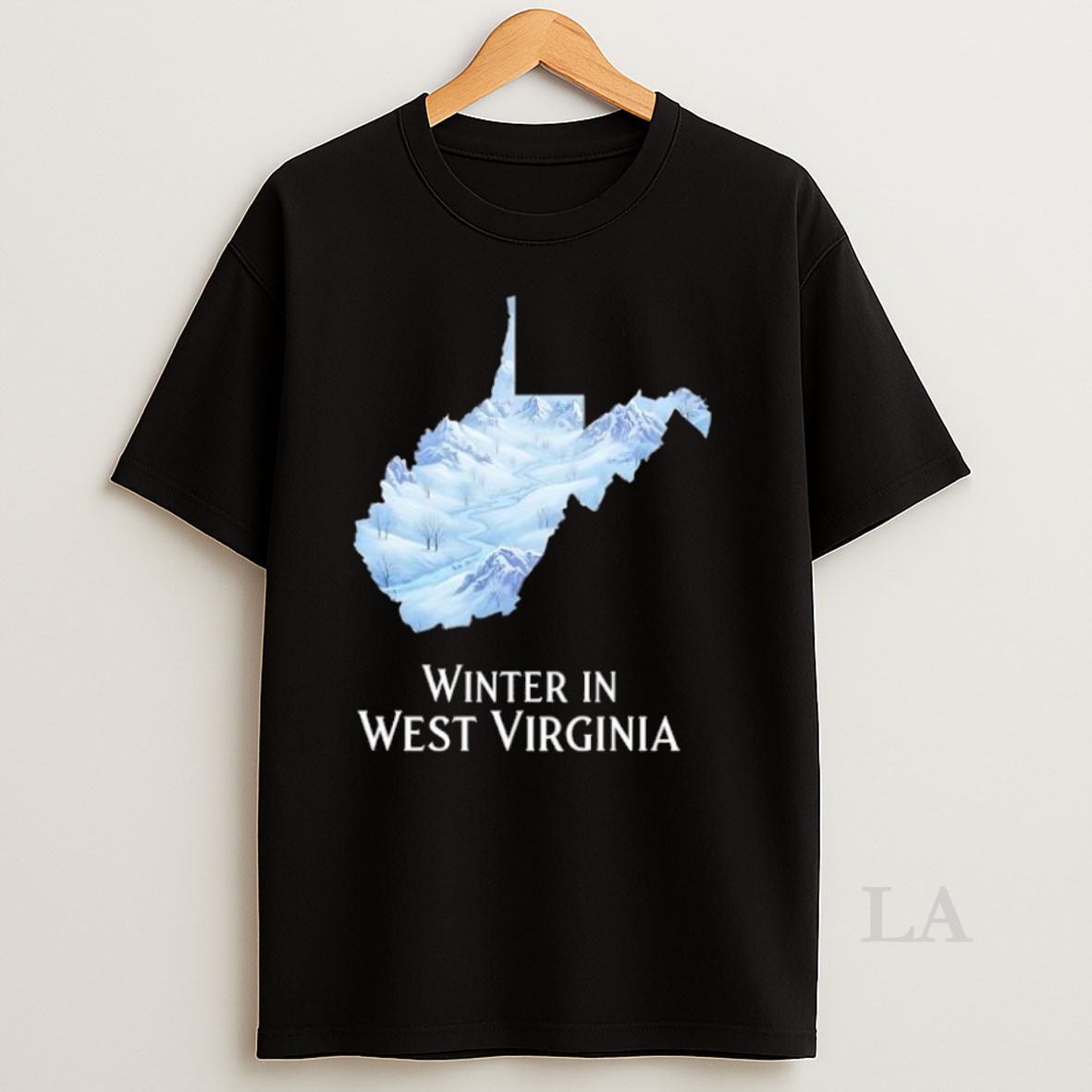 Original Winter In West Virginia Map Shirt