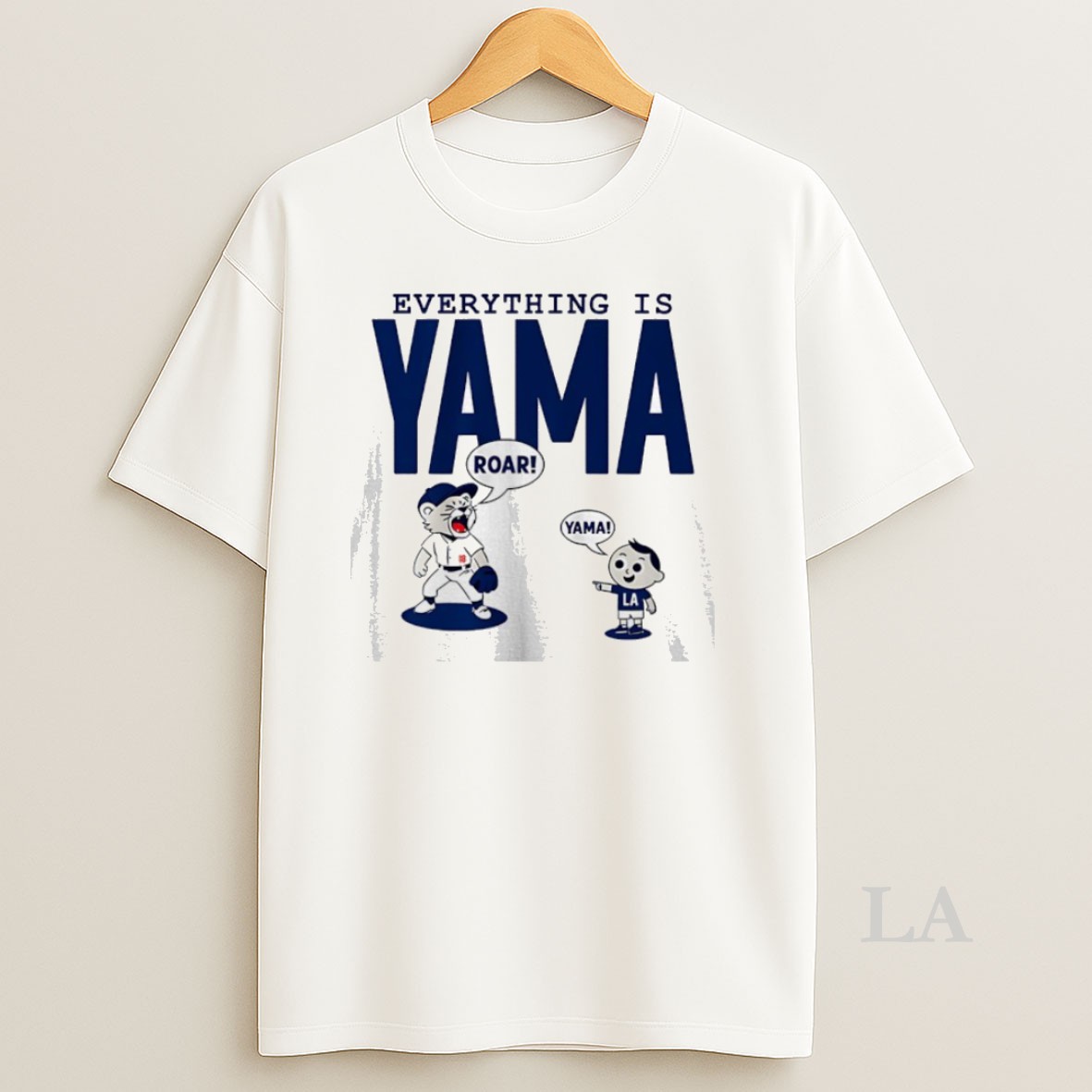 Original Yoshinobu Yamamoto Los Angeles Dodgers Everything Is Yama Shirt