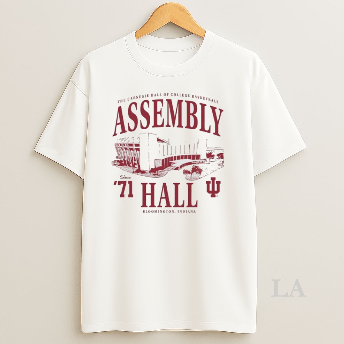Original The Carnegie Hall Of College Basketball Indiana Hoosiers 1971 Assembly Hall Shirt