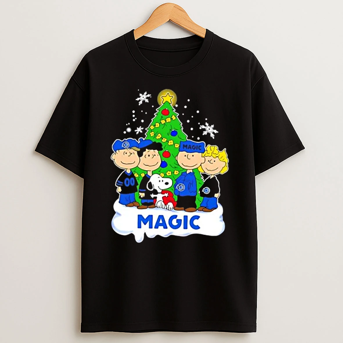 Orlando Magic X Peanuts Snoopy And Friends Christmas Tree Shirts