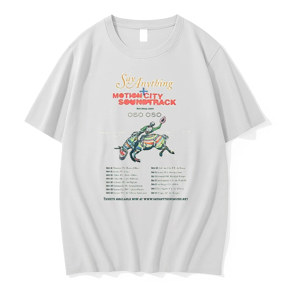 Oso Oso Say Anything And Motion City Soundtrack Fall Tour 2025 Shirts
