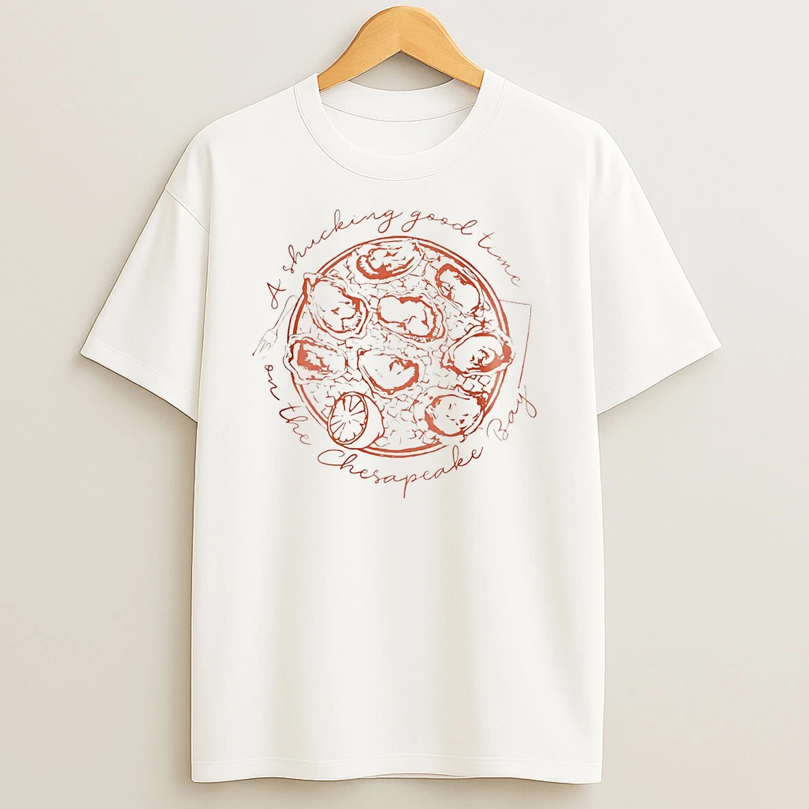 Oysters Shucking Good Time On The Chesapeake Bay T Shirts