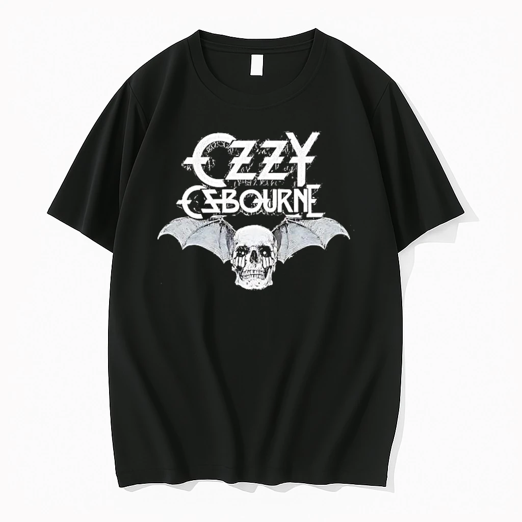 Ozzy Osbourne Winged Skull Graphic Shirts