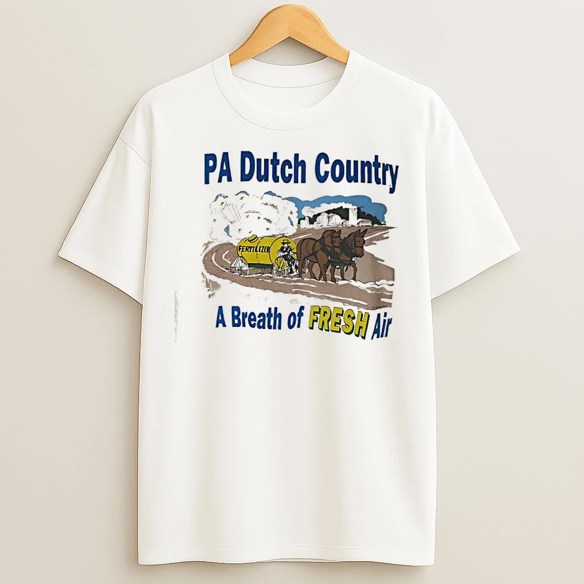 Pa Dutch Country A Breath Of Fresh Air Vintage Graphic T Shirts