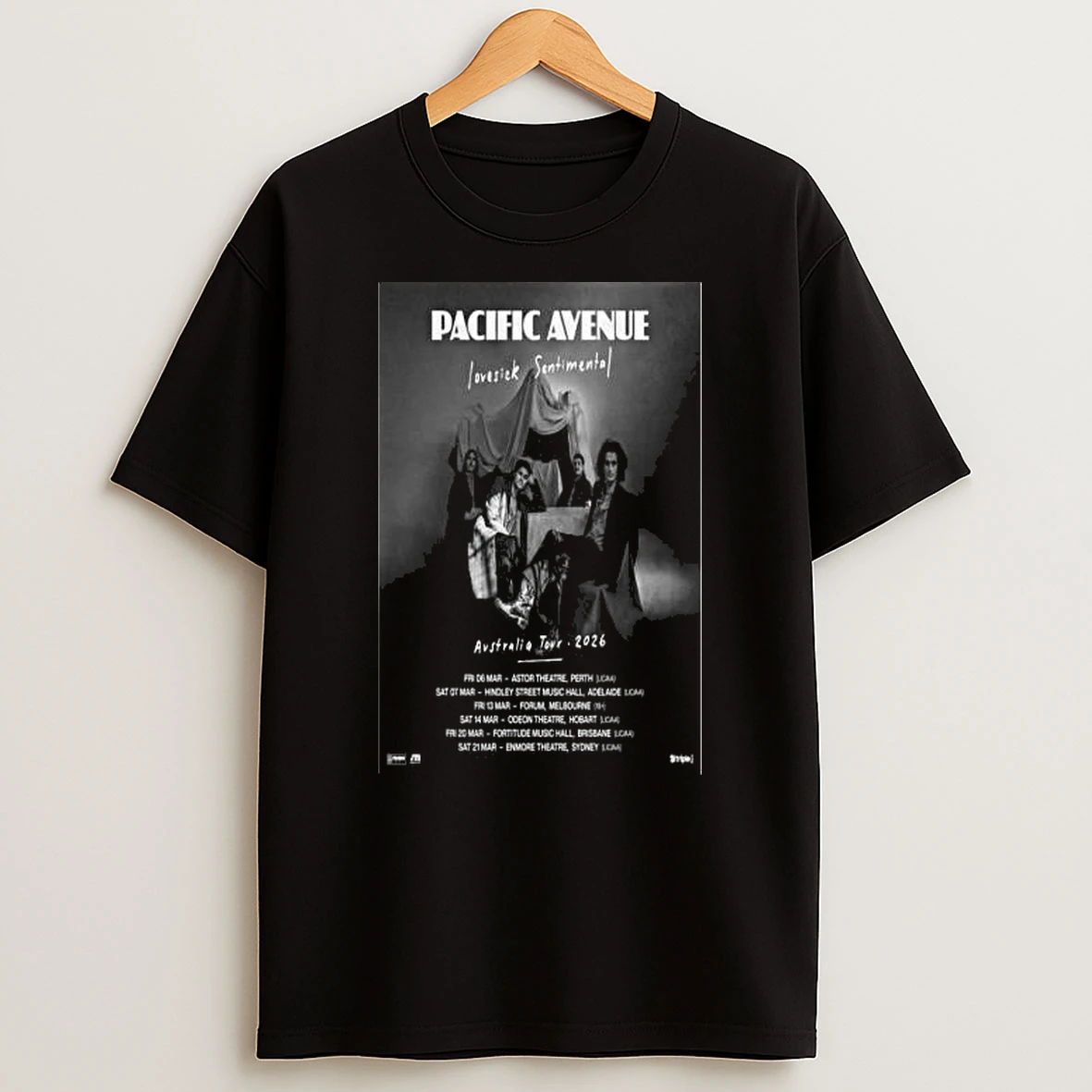 Pacific Avenue Australia Tour 2026 Shirts