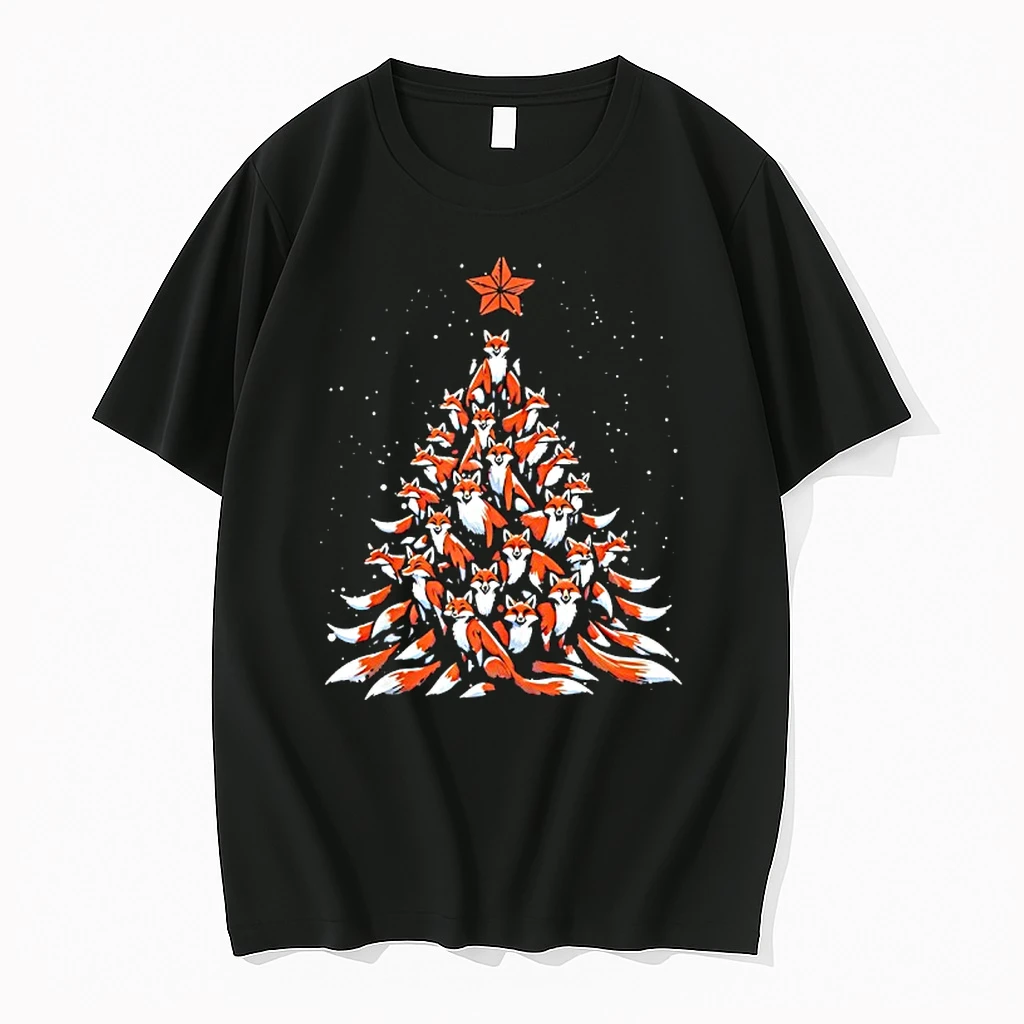 Pack Of Foxes Christmas Tree Shirts