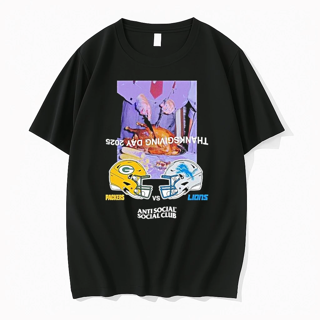 Packers Vs Lions Thanksgiving Day 2025 Matchup Shirts