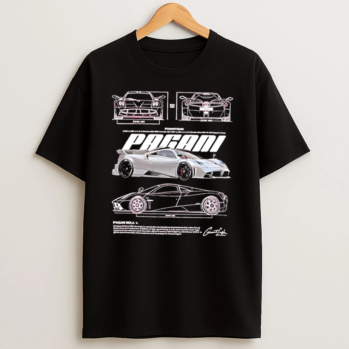 Pagani Imola Italian Hypercar Enthusiast Shirts
