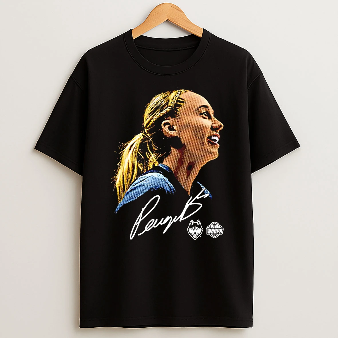 Paige Bueckers Uconn Huskies Portrait Signature Shirts