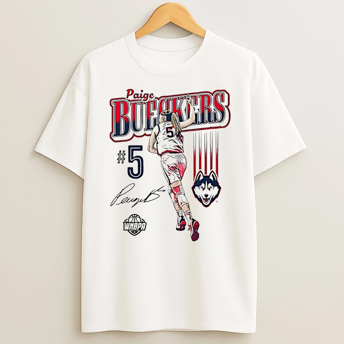 Paige Bueckers Uconn Huskies Wnbpa Signature Comic Shirts