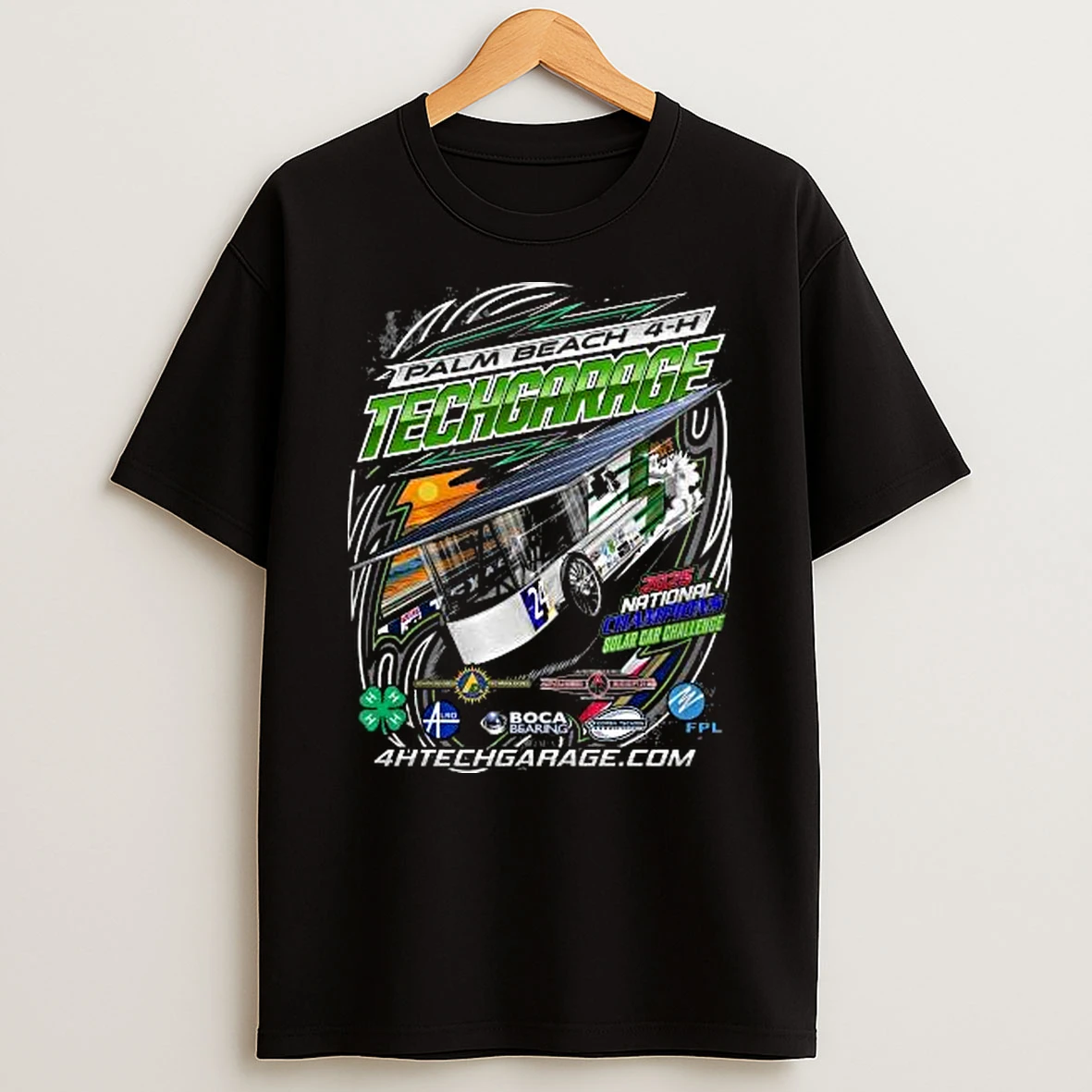 Palm Beach 4 H Techgarage 2025 National Champions Solar Car Challenge Shirts