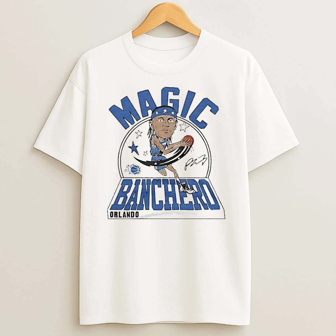 Paolo Banchero Caricature Orlando Magic Shirts