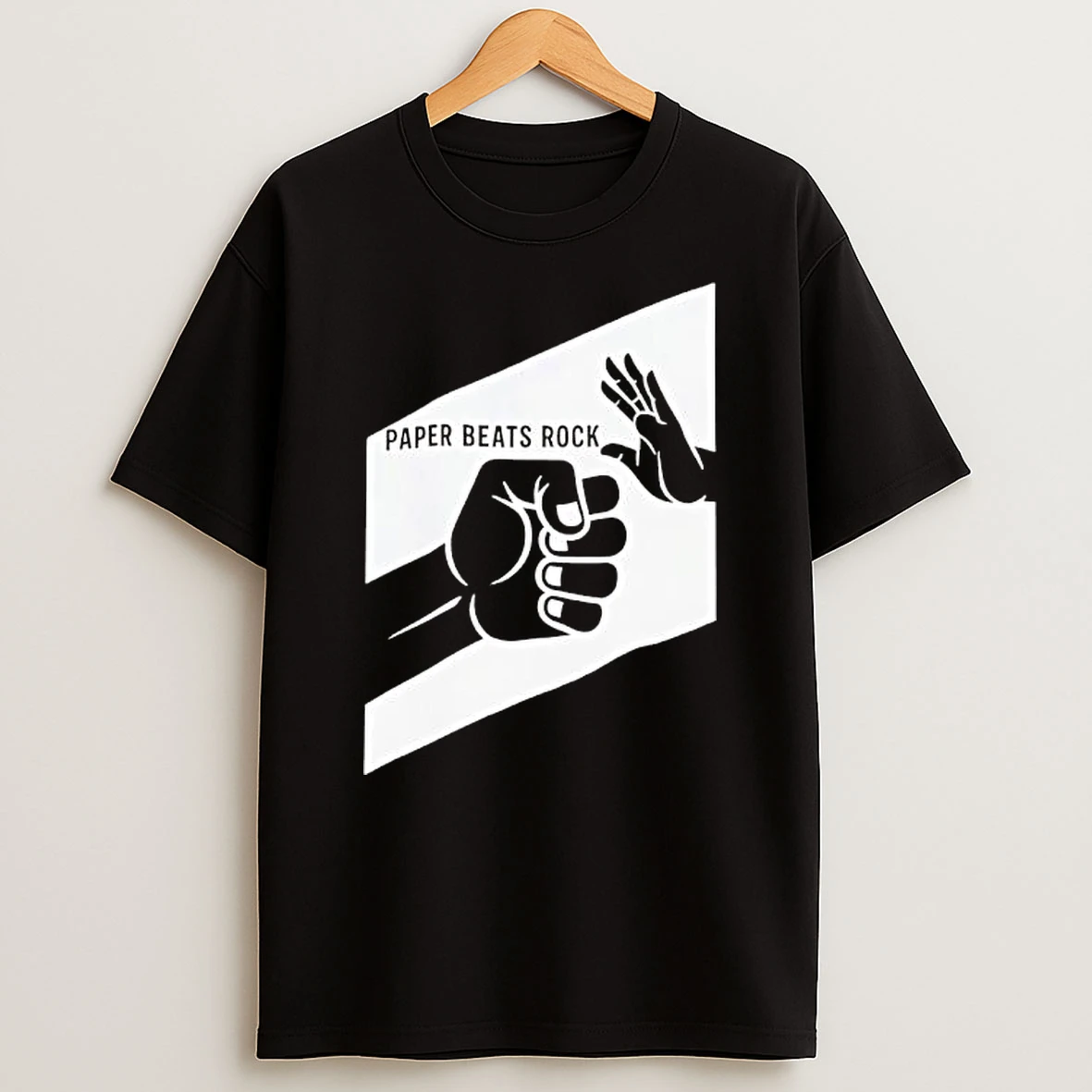 Paper Beats Rock Gamer Geek Humor Shirts
