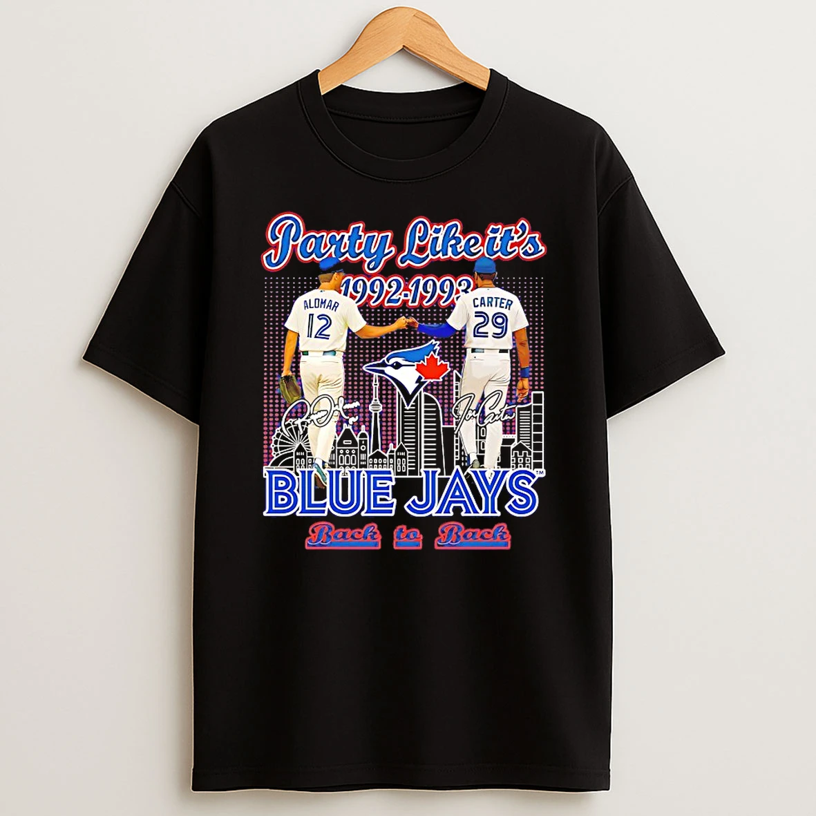 Party Like Its 1992 1993 Blue Jays Back To Back Shirts