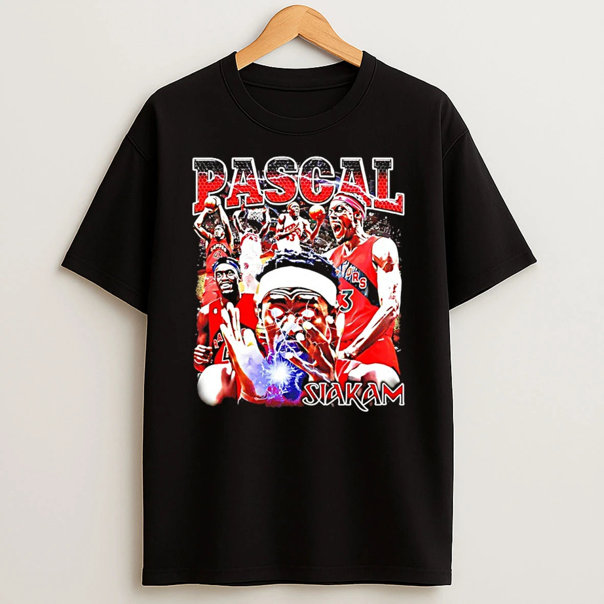 Pascal Siakam Toronto Raptors Thunder Eyes Graphic Shirts
