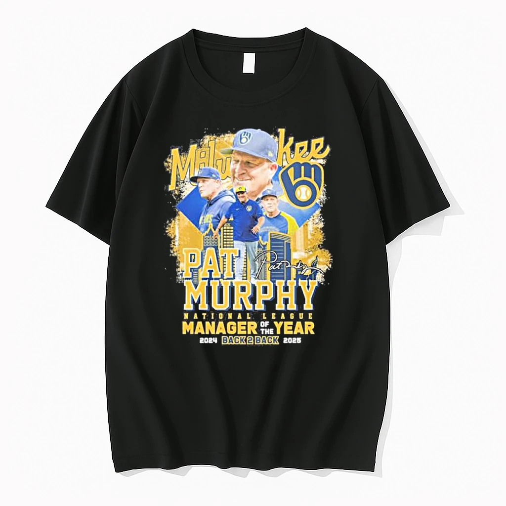 Pat Murphy Back 2 Back Nl Manager Of The Year Signature Shirts